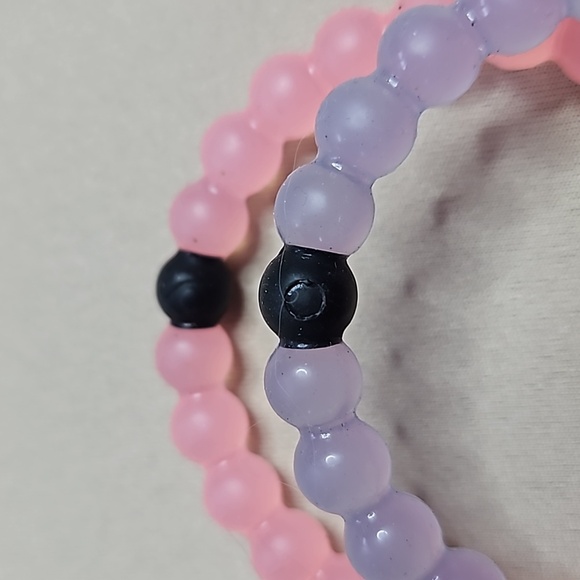 LOKAI SET OF 2 BRACLETS-IN PINK AND LAVANDER -SIZE SMALL - Picture 8 of 8